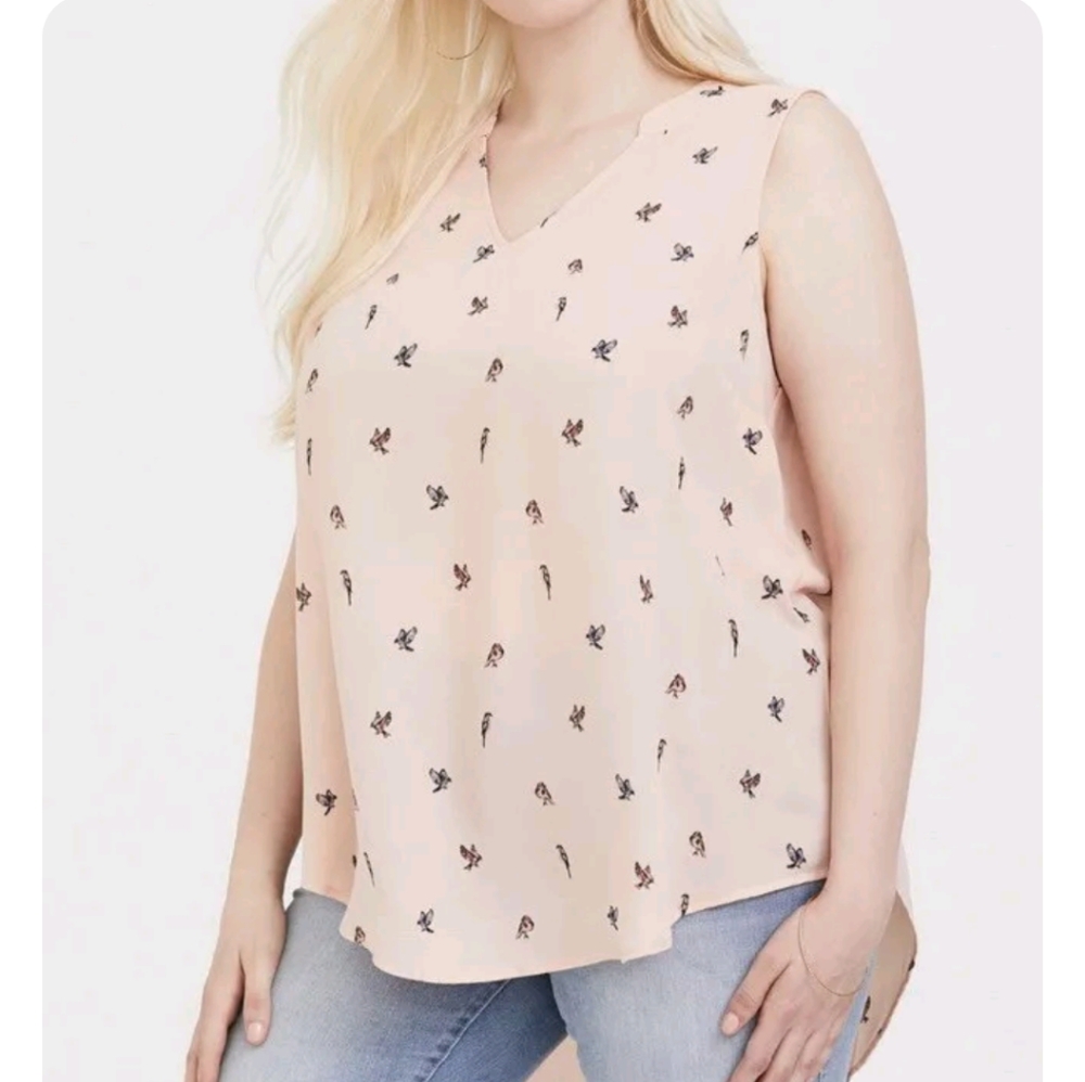 Torrid tank top with birds